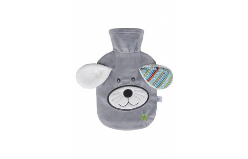 Warmwaterkruik 0,8 L. Dodo dog Velours grijs Warmwaterkruik 0,8 L. Dodo dog Velours grijs