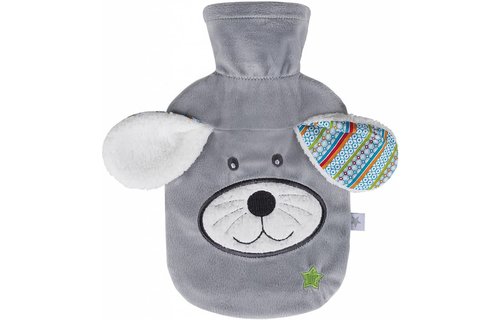 Warmwaterkruik 0,8 L. Dodo dog Velours grijs Warmwaterkruik 0,8 L. Dodo dog Velours grijs