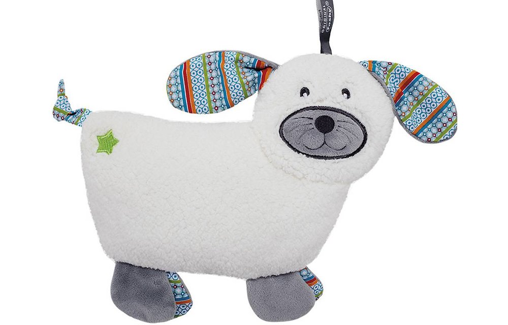 Warmteknuffel Dodo dog met koolzaadvulling Velours ecru 22x20 cm Warmteknuffel Dodo dog met koolzaadvulling Velours ecru 22x20 cm