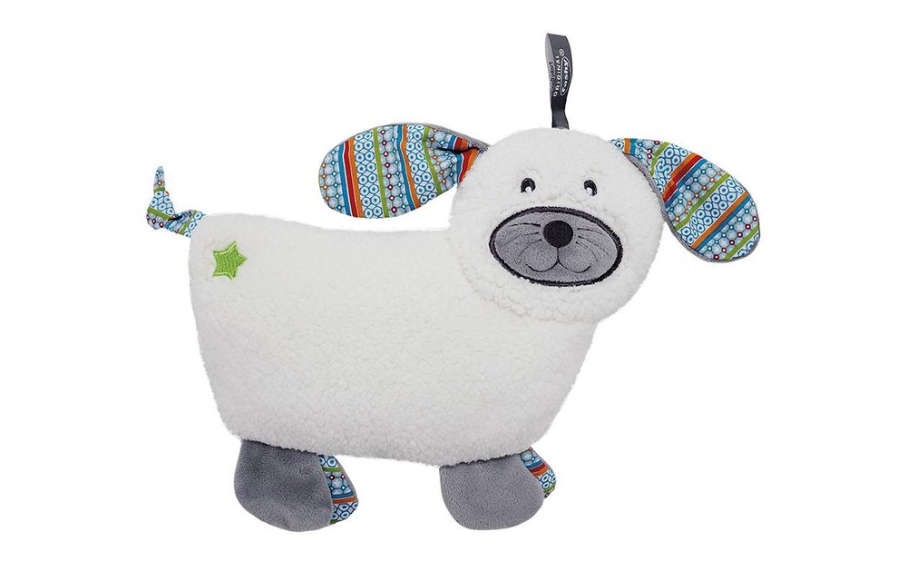 Warmteknuffel Dodo dog met koolzaadvulling Velours ecru 22x20 cm Warmteknuffel Dodo dog met koolzaadvulling Velours ecru 22x20 cm