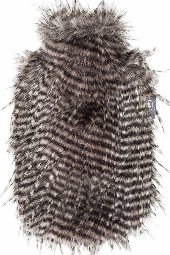 Warmwaterkruik 2 L. kwaliteit nep bont / feather look