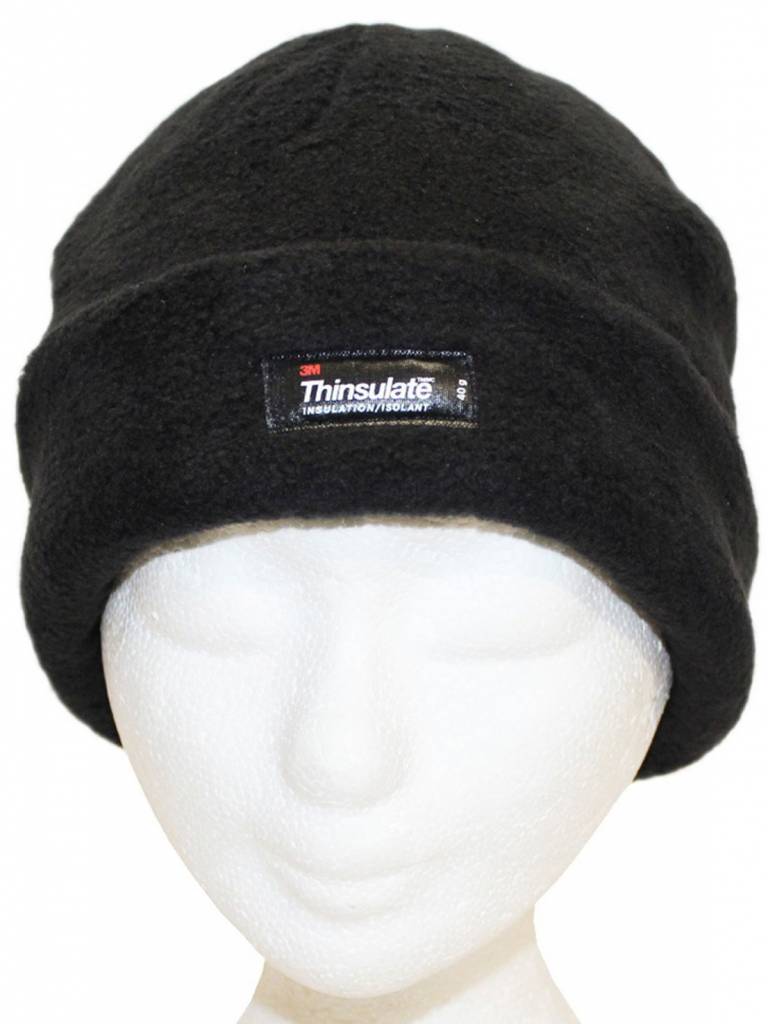 Muts polar fleece 40 gr. Zwart