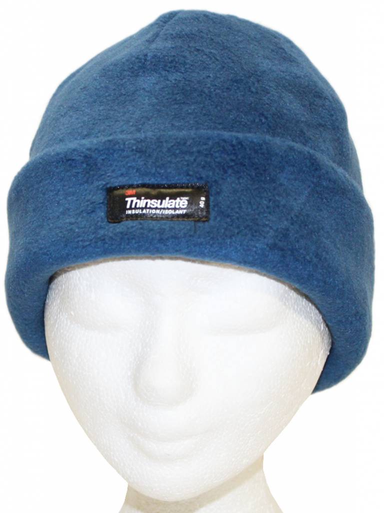 Muts polar fleece 40 gr. Denim blauw