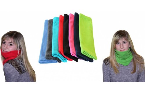 Nekwarmer Fleece in verschillende kleuren Nekwarmer Fleece in verschillende kleuren