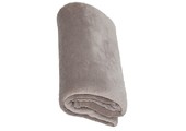 Fleece deken Coral 130x170 cm warm Grijs