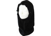 Bivakmuts Fleece extra lang zwart