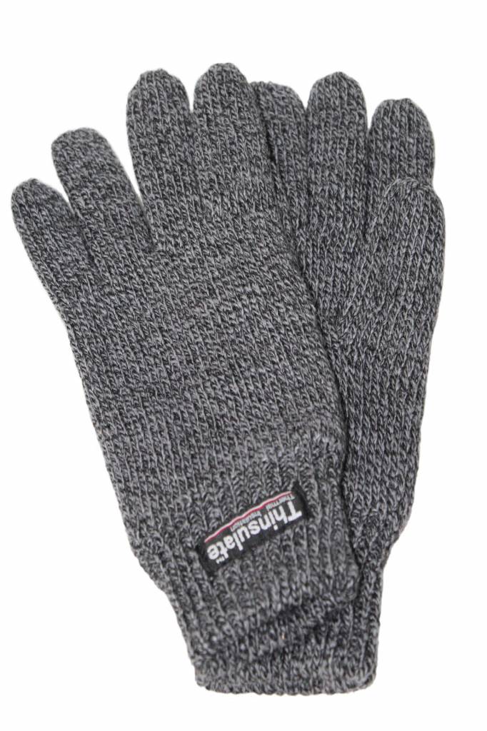 Gebreide Dames Handschoenen Thinsulate Grijs gespikkeld Gebreide Dames Handschoenen Thinsulate Grijs gespikkeld