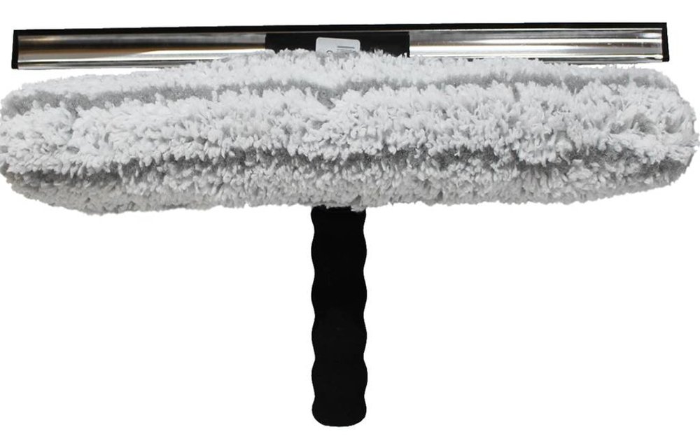 Combi Raamwasser met trekker Professioneel Inox waterdoorlatend 40 cm. Combi Raamwasser met trekker Professioneel Inox waterdoorlatend 40 cm.