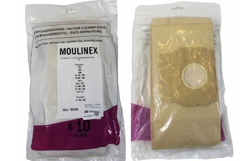Moulinex Powerclean , Powerstyle Stofzuigerzakken 10 st.