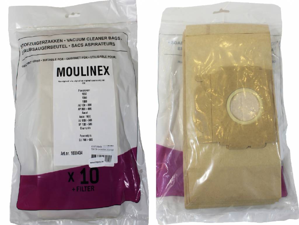 Moulinex Powerclean , Powerstyle Stofzuigerzakken 10 st.