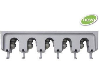 Multifunctionele steelhouder grijs " 5 houders"