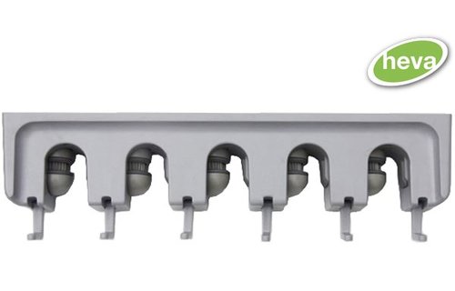 Multifunctionele steelhouder grijs " 5 houders"