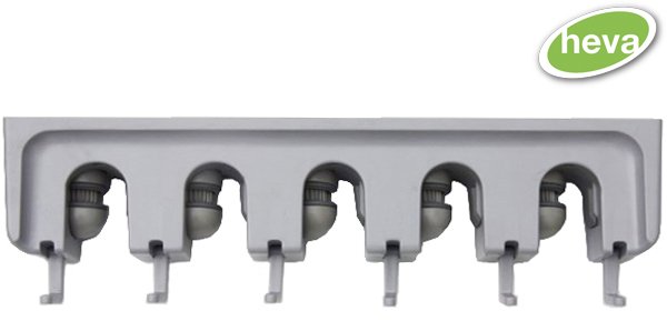 Multifunctionele steelhouder grijs " 5 houders"