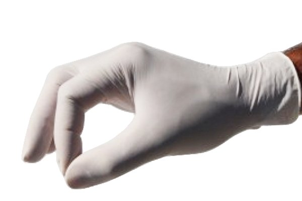 Latex handschoenen gepoederd per 100 st.