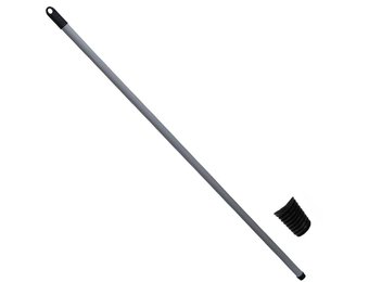 Borstelsteel Grijs gelakt 140 cm. Ø 24 mm. d./dr