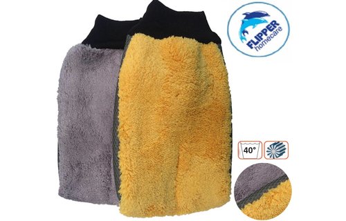 Microvezel Handschoen 15 x 28 cm " Car wash Multi 4 in 1 " Microvezel Handschoen 15 x 28 cm " Car wash Multi 4 in 1 "