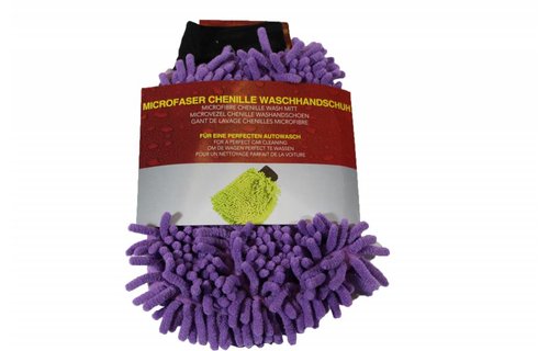 Microvezel handschoen Fluffy chenille verschillende kleuren Microvezel handschoen Fluffy chenille verschillende kleuren