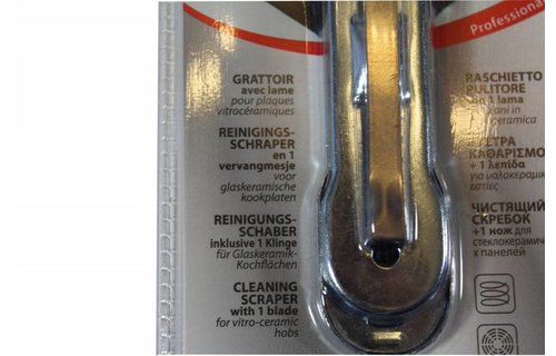 Reinigings- Schraper + vervangmesje