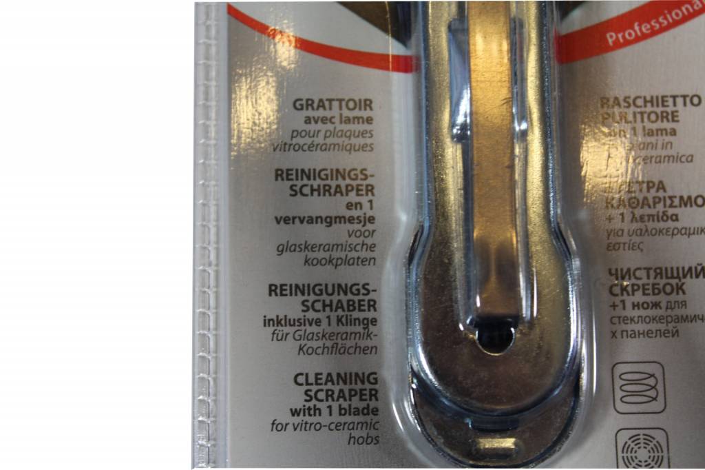 Reinigings- Schraper + vervangmesje