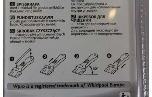 Reinigings- Schraper + vervangmesje