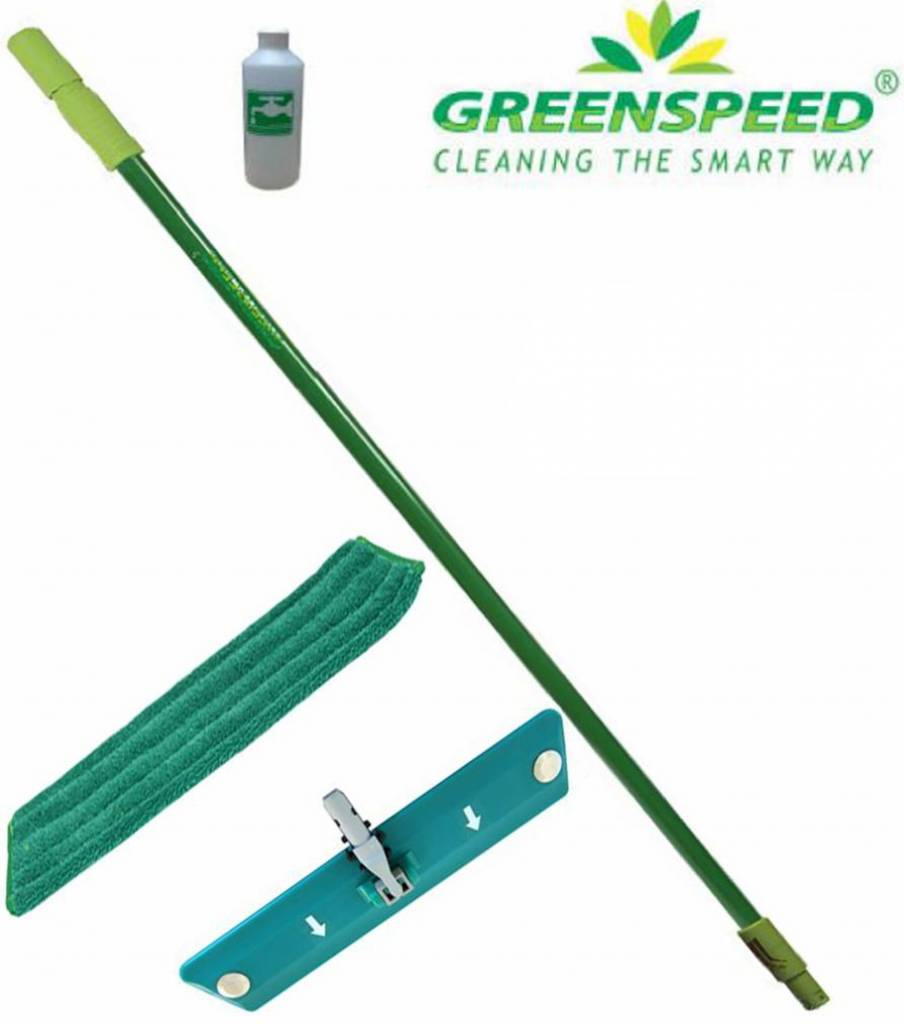 Set Twist mop ( Sprenkler steel inclusief vulbusje + Click'M2 frame 42 cm. + Microvezelmop Twist )