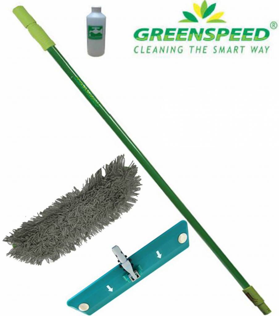 Set Allround mop ( Sprenkler steel inclusief vulbusje + Click'M2 frame 42 cm. + Microvezelmop Allround) Set Allround mop ( Sprenkler steel inclusief vulbusje + Click'M2 frame 42 cm. + Microvezelmop Allround)