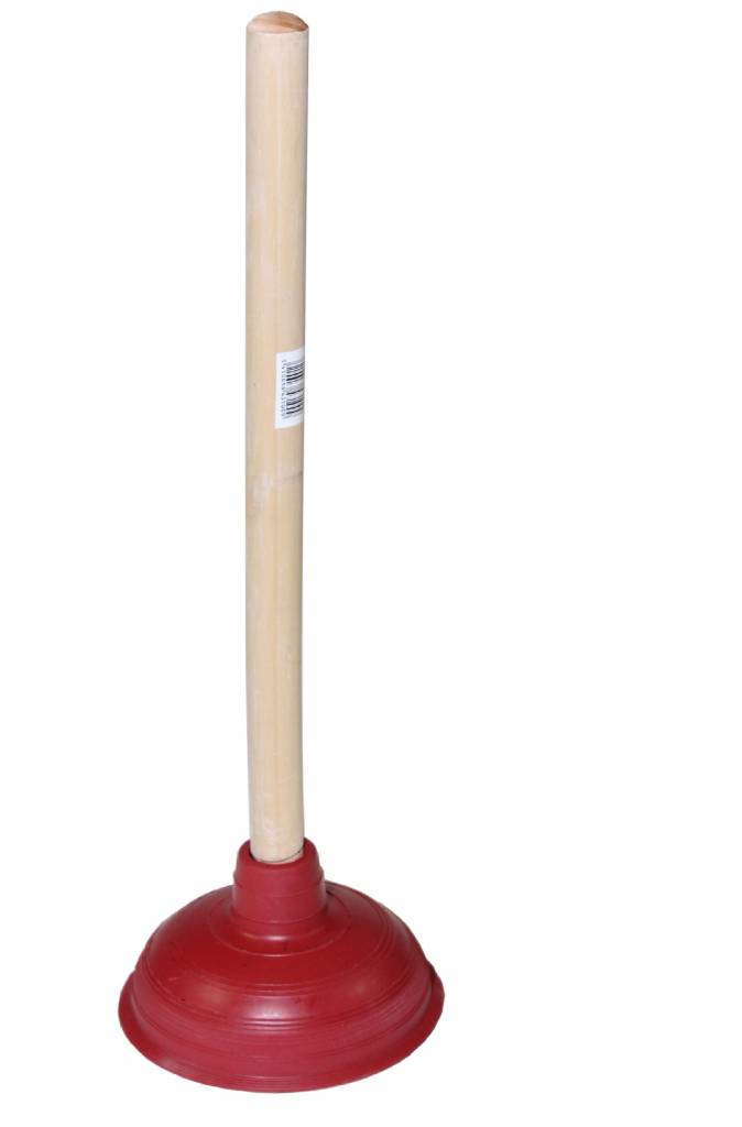 Gootsteen - wc - ontstopper houten steel Gootsteen - wc - ontstopper houten steel