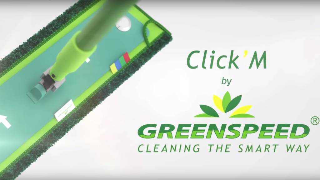 Set Twist mop ( Sprenkler steel inclusief vulbusje + Click'M2 frame 42 cm. + Microvezelmop Twist )