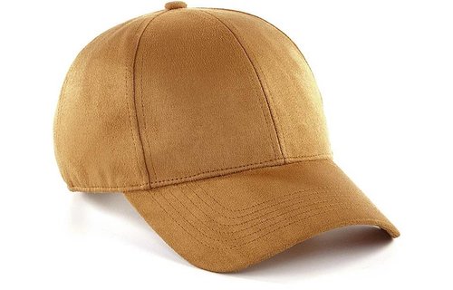 Baseball cap Suede 6 Panel Caramel Baseball cap Suede 6 Panel Caramel