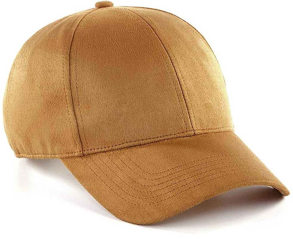 Baseball cap Suede 6 Panel Caramel