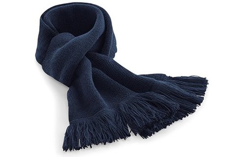 Gebreide Sjaal Classic met frengels