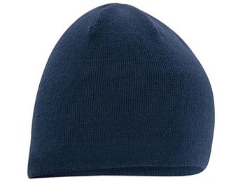 Gebreide Muts Classic met fleece band Navy Blauw
