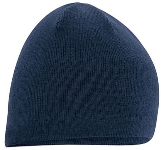 Gebreide Muts Classic met fleece band Navy Blauw Gebreide Muts Classic met fleece band Navy Blauw
