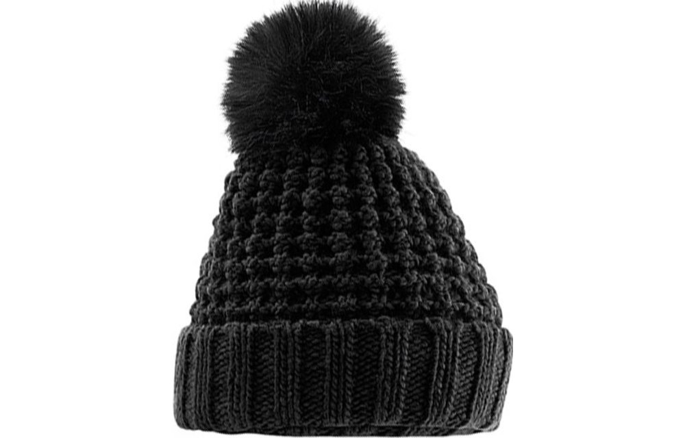 Gebreide Muts Fur Pom Pom Gebreide Muts Fur Pom Pom