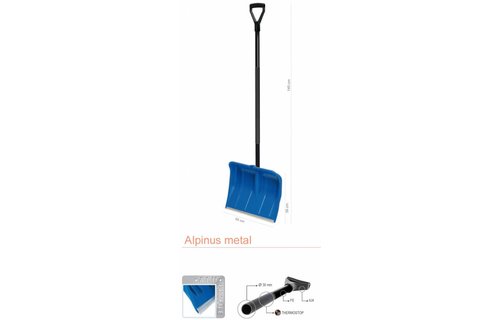 Sneeuwschep Alpinus metal 55 x 38 x 145 cm. Sneeuwschep Alpinus metal 55 x 38 x 145 cm.