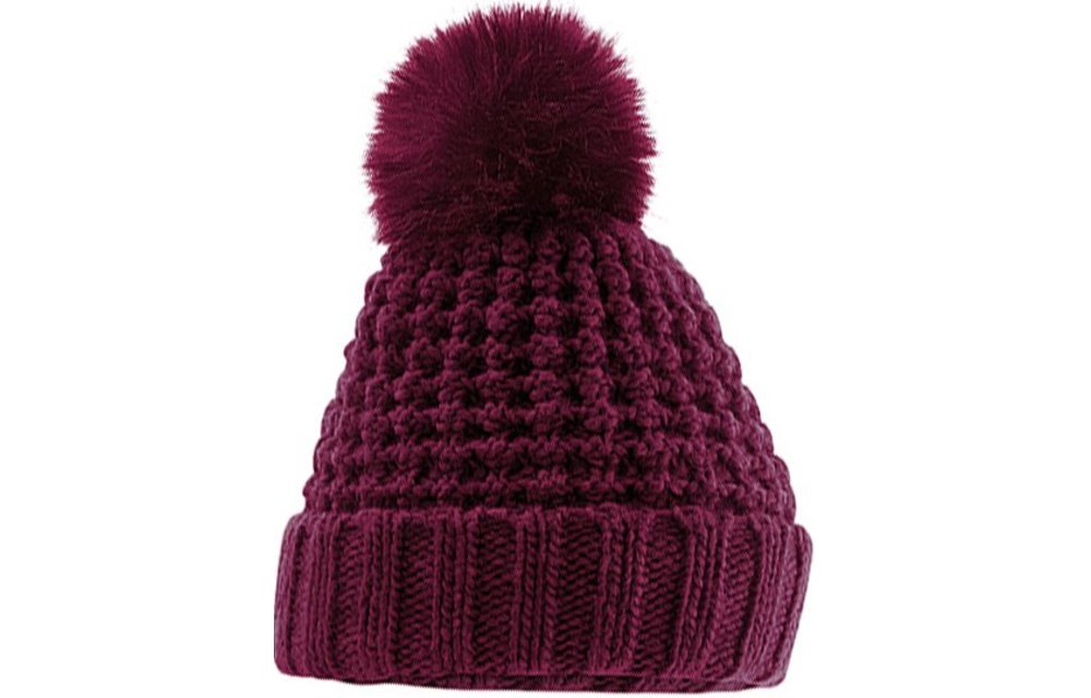 Gebreide Muts Fur Pom Pom Gebreide Muts Fur Pom Pom