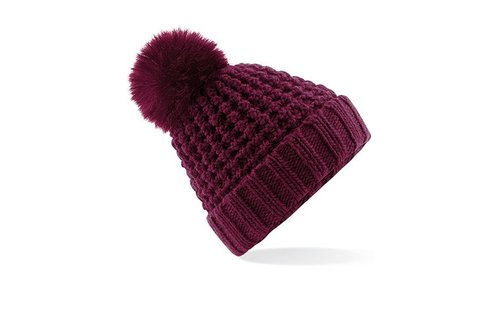 Gebreide Muts Fur Pom Pom