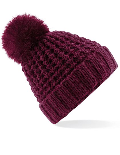 Gebreide Muts Fur Pom Pom
