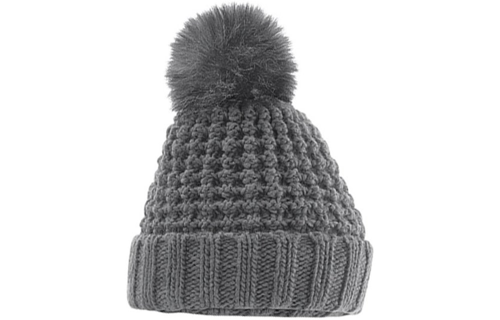 Gebreide Muts Fur Pom Pom Gebreide Muts Fur Pom Pom