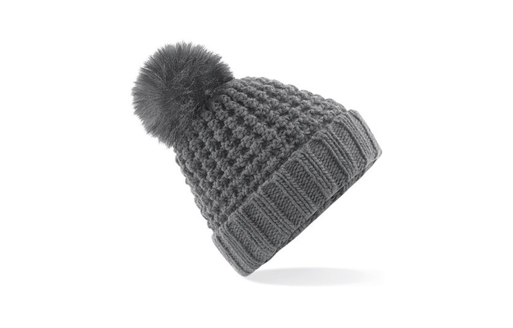 Gebreide Muts Fur Pom Pom Gebreide Muts Fur Pom Pom