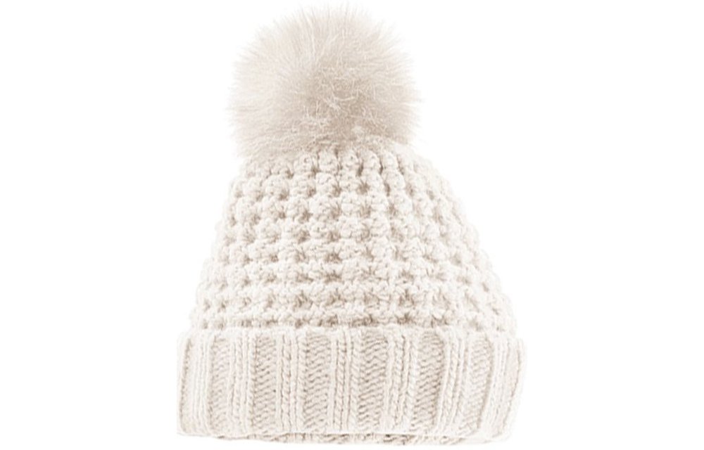 Gebreide Muts Fur Pom Pom Gebreide Muts Fur Pom Pom