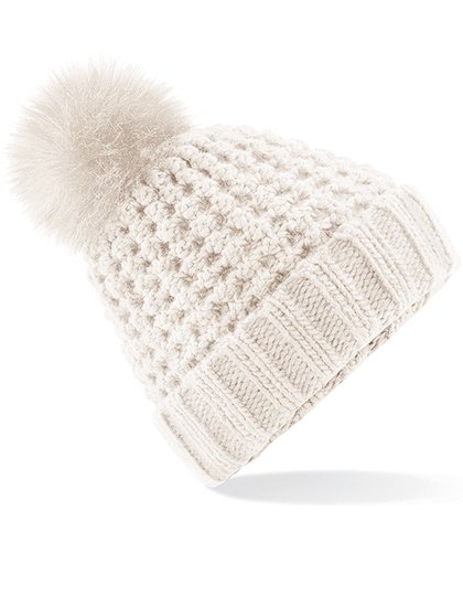 Gebreide Muts Fur Pom Pom