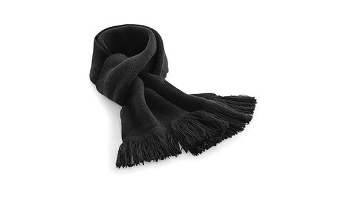 Gebreide Sjaal Classic met frengels