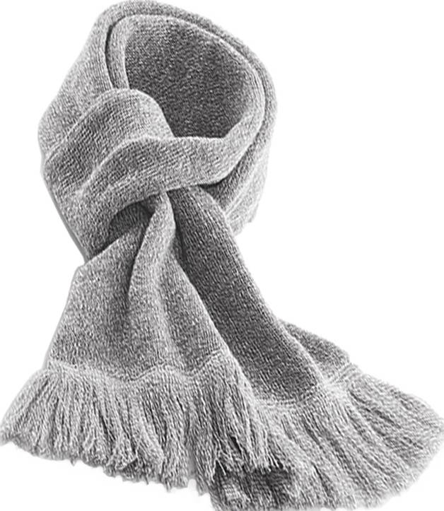 Gebreide Sjaal Classic met frengels