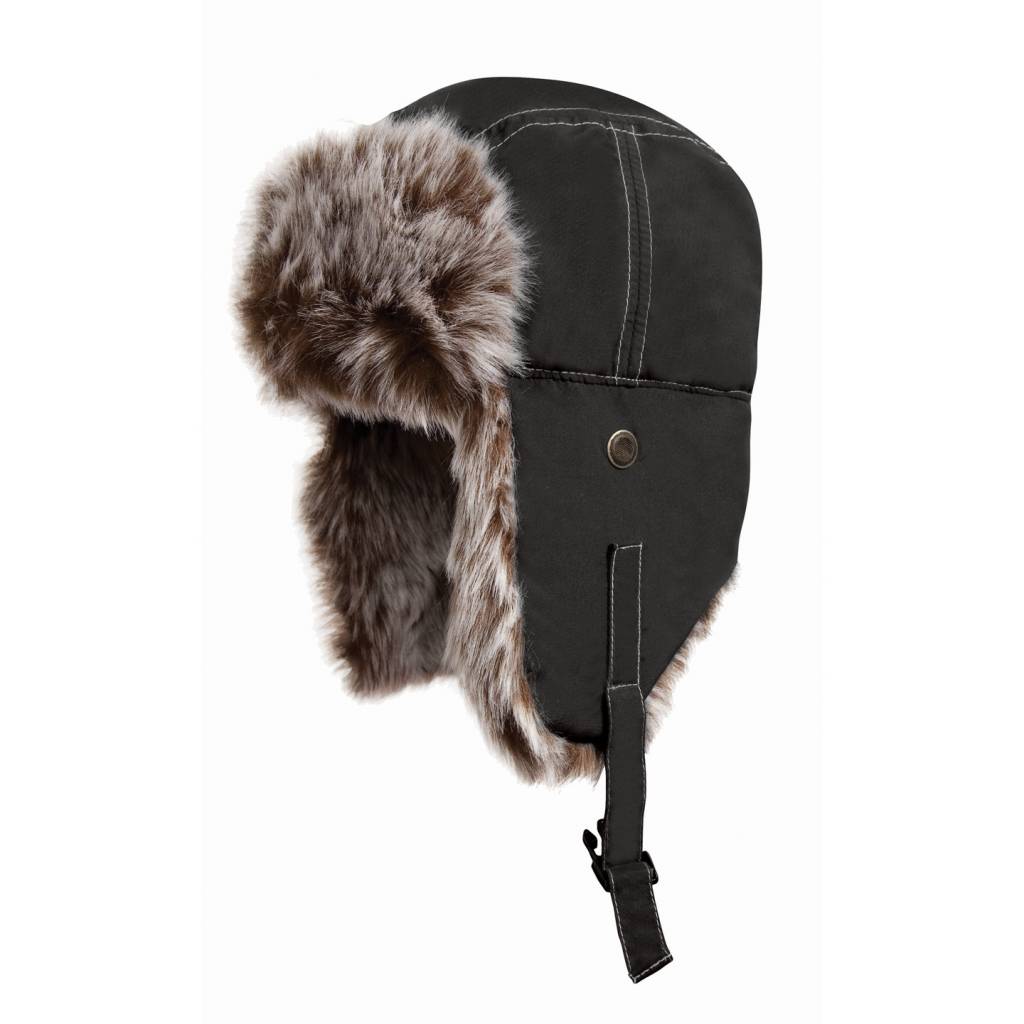 Classic Sherpa Hat met bontvoering Black