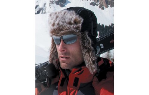 Classic Sherpa Hat met bontvoering Black