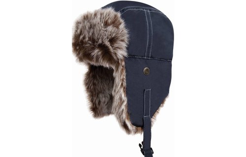 Classic Sherpa Hat met bontvoering Navy Blauw