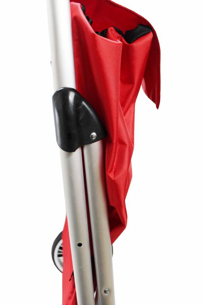 Boodschappentrolley Red 48 L. Inklapbaar Aluminium Boodschappentrolley Red 48 L. Inklapbaar Aluminium