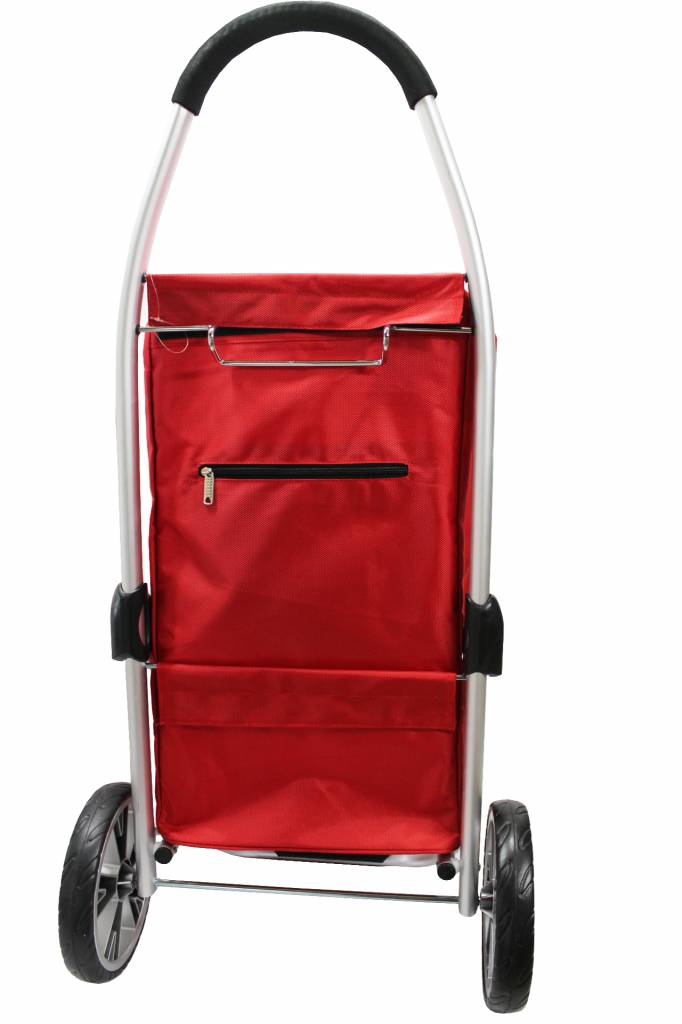 Boodschappentrolley Red 48 L. Inklapbaar Aluminium Boodschappentrolley Red 48 L. Inklapbaar Aluminium