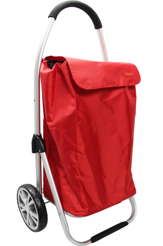 Boodschappentrolley Red 48 L. Inklapbaar Aluminium Boodschappentrolley Red 48 L. Inklapbaar Aluminium